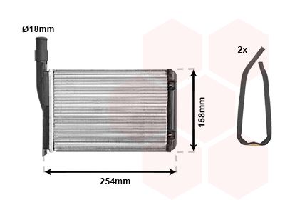 VAN WEZEL Siltummainis, Salona apsilde 43006087